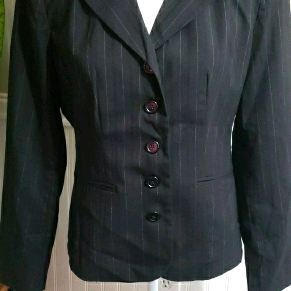 VAN HEUSEN Pin Stripe Blazer Black Size M - Picture 4 of 8